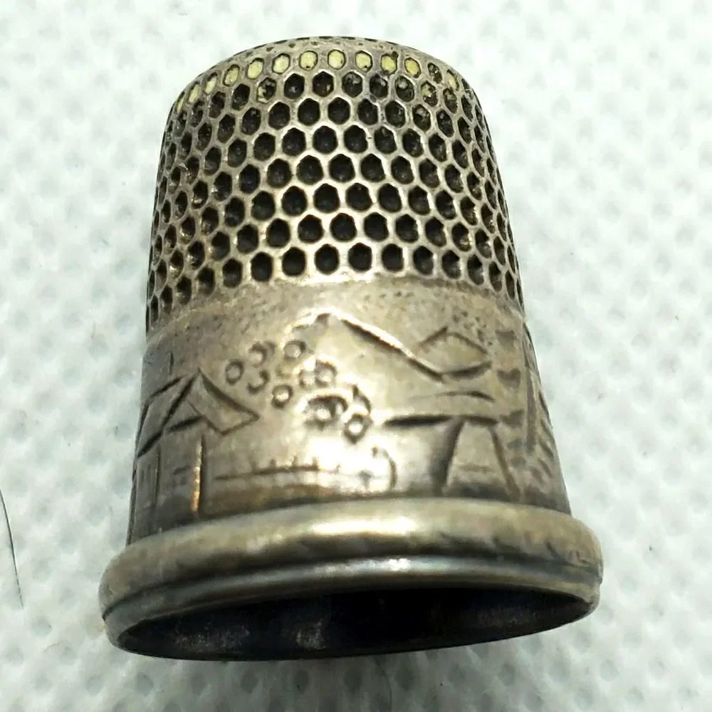 Vintage Artisan Sterling Silver Thimble